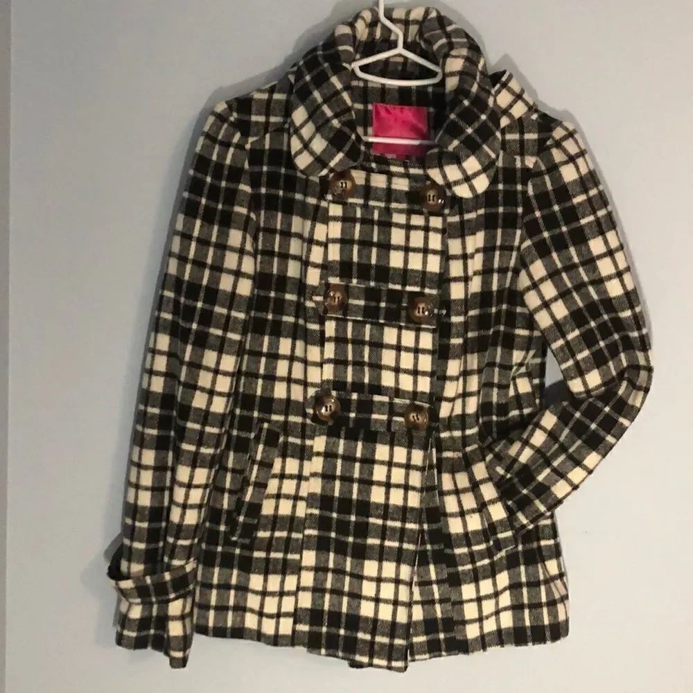 Pink Envelope Med Button Up Jacket w/Hood